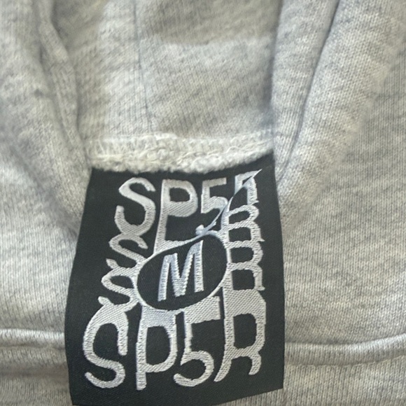 Sp5der Beluga Hoodie 'Grey' - Comfortable & Modern Fit - Picture 3 of 5